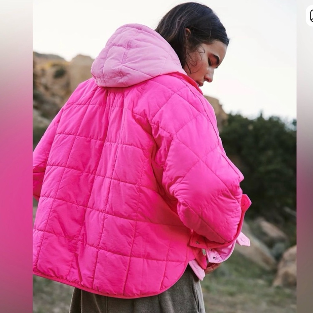 FP Movement by Free People Pippa Packable Puffer Jacket in hot pink sold out